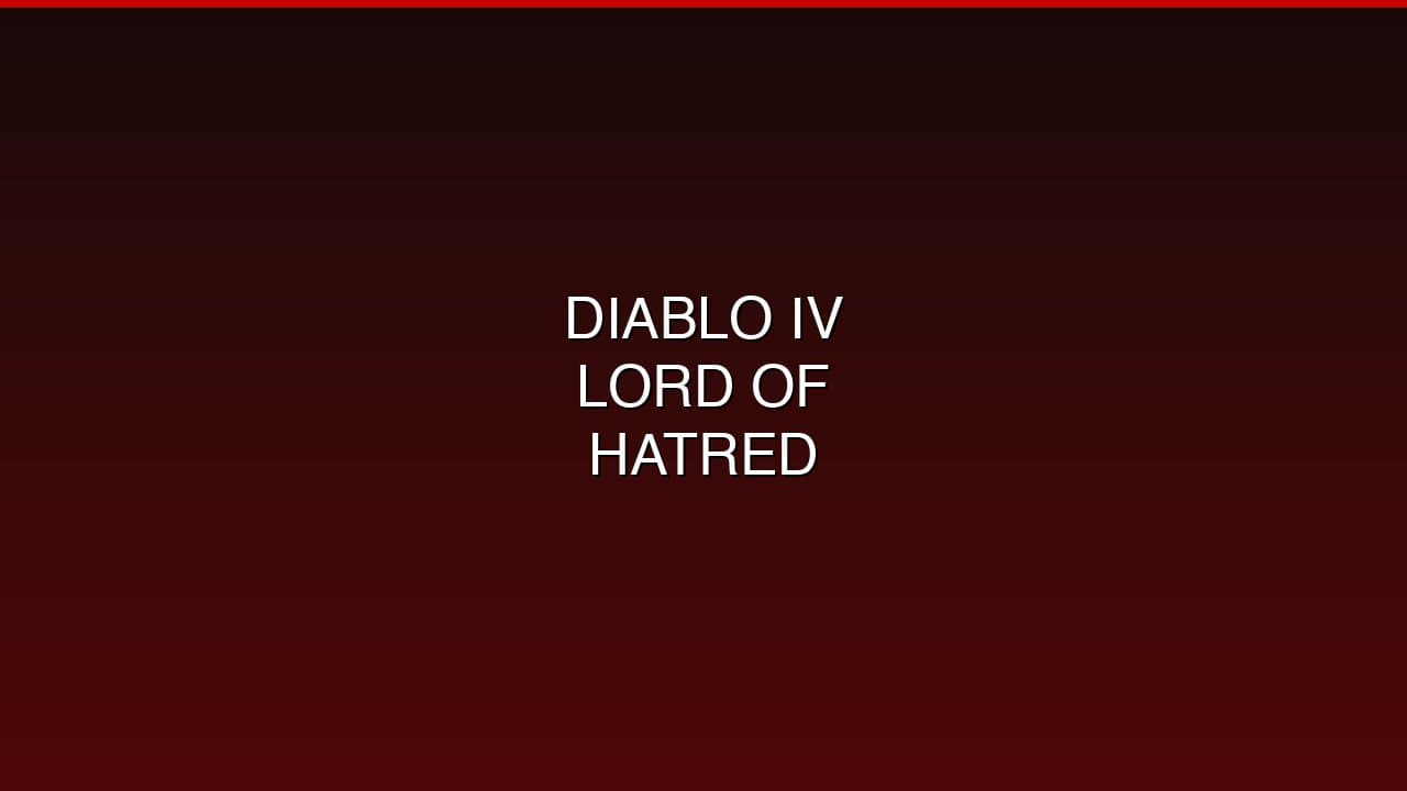 Diablo IV: Lord of Hatred Expansion Launches April 28 — New Class, Campaign, and Endgame