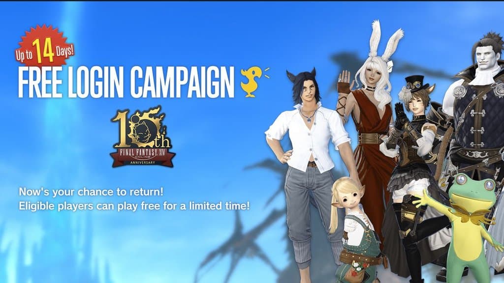 Kempen Free Login FFXIV Benarkan Pemain Lama Kembali Selama 96 Jam