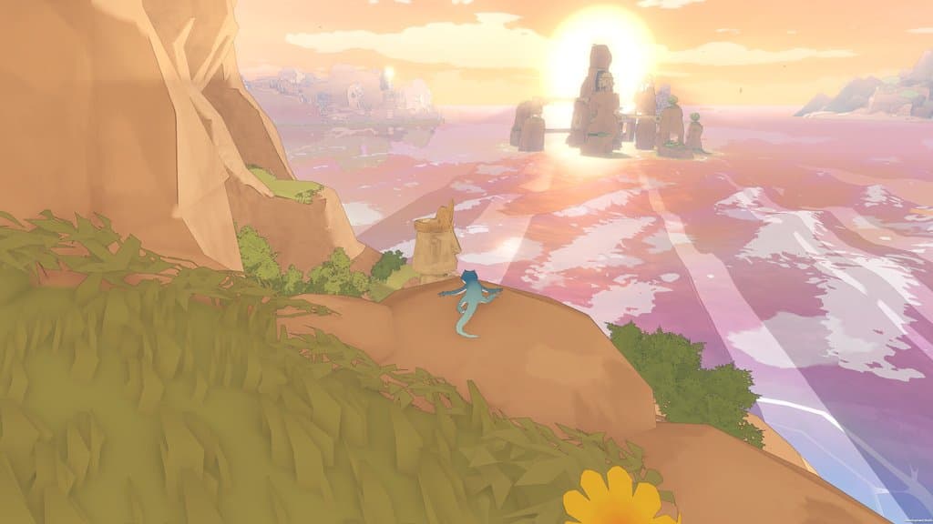 Gecko Gods Looks Like A Chill Indie Adventure, But This Tiny Lizard Still Has Work To Do