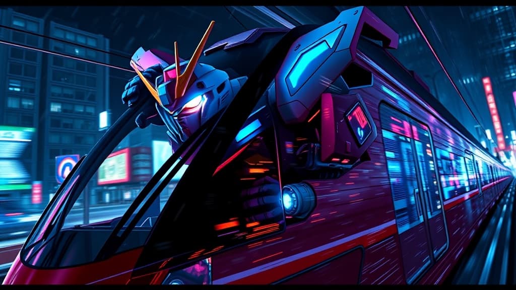 Gundam mecha 傳奇 Kunio Okawara 正在日本設計一列真正的觀光列車