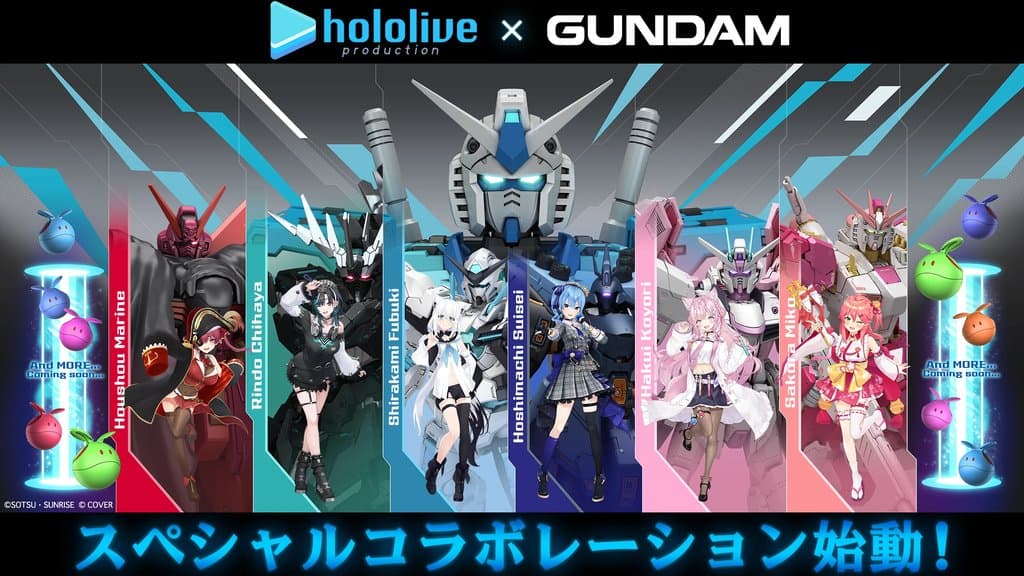 Gundam x Hololive 公開駕駛服美術圖,Phase 2 VTubers 包括 Calliope Mori 和 IRyS