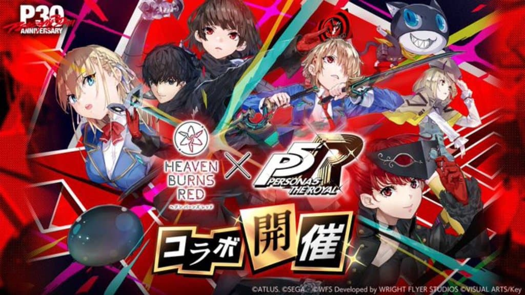 Heaven Burns Red Bakal Dapat Crossover Persona 5 Royal Dengan Queen, Violet, Mona dan Tsukasa Versi Panther