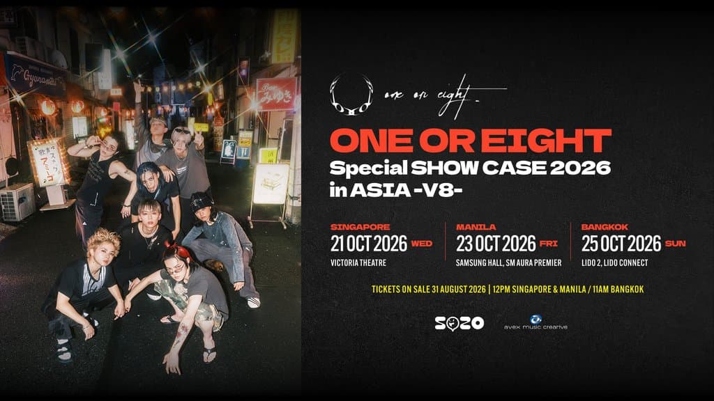 ONE OR EIGHT Are Bringing Their 2026 Asia Showcase to Singapore, Manila and Bangkok