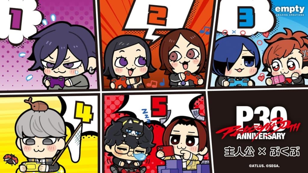 Merch Ulang Tahun Ke-30 Persona Tambah Seni Chibi Bkub dan Kad Wafer Bandai