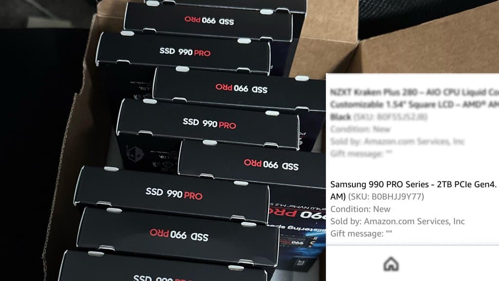 Amazon Sends Redditor 10 Samsung 990 PRO SSDs After He Ordered Just One