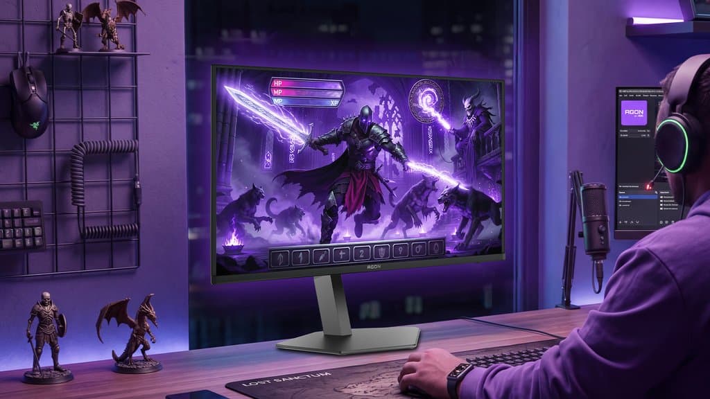 AOC’s New 32-Inch 4K OLED Monitor Looks Like a Serious PC Gaming Flex